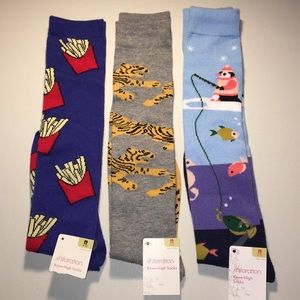 Three Pair fun Knee-socks BNWT